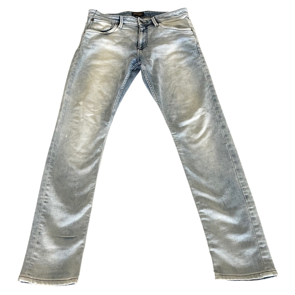 Jack & Jones Glenn Slim Fit Men's Jeans 31x32 Light Wash Distressed Look‎ Denim